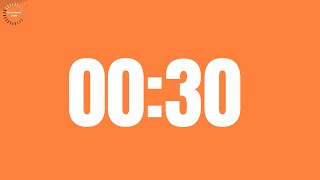 30 Seconds Countdown Timer⏰(in Orange Background)