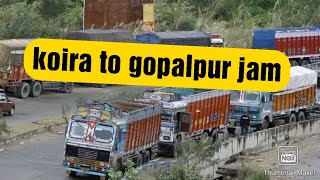 koira to gopalpur truck jam