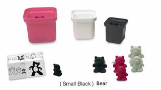 Skoolzy Size Matching Counting Bears Cups, Prepositions Dice