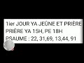 PRIÈRE YA 15H, PE 18H