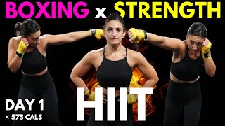 MAX Fat Burn! SHADOW BOXING \u0026 DUMBBELLS Interval Workout - The Challenger 2.0(W1)//SYLVIA NASSER