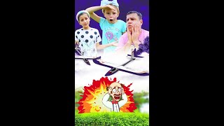 Nastya and dad fun play Outdoor Games - stories for children #shorts