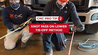 How to Pass a Knot on a Lower Through the CLUTCH Using the Tie-Off Method | CMC Pro Tip