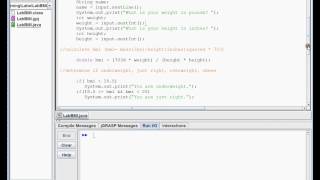 LabBMI java tutorial