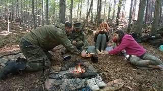 Jablunkovské šance s dětmi .Bushcraft with kids. #bushcraft #beskydy #adventure #overnight