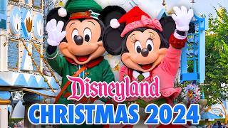 Disneyland Christmas 2024 - Walkthrough, Parade, Characters, Rides \u0026 Merchandise [4K POV]