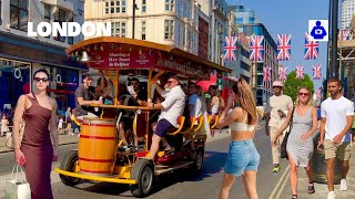 London Summer Walk 🇬🇧 Mayfair, OXFORD Street to Soho Square | Central London Walking Tour  [4K HDR]