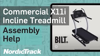 Commercial X11i Incline Treadmill (NTL22019.1, NTL22019.2): How To Assemble