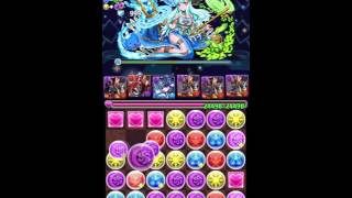 【パズドラ】降臨チャレンジ　6000万　インディゴ降臨　覚醒アヌビスPT