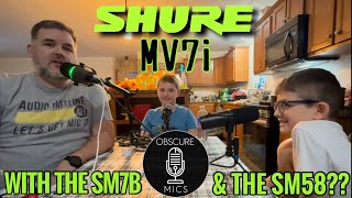 Taking the Shure MV7i and running the SM7B AND SM58 out of the built in interface.  Will it work?