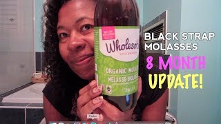 Blackstrap Molasses 8 month update! GREY HAIR REVERSAL UPDATE!