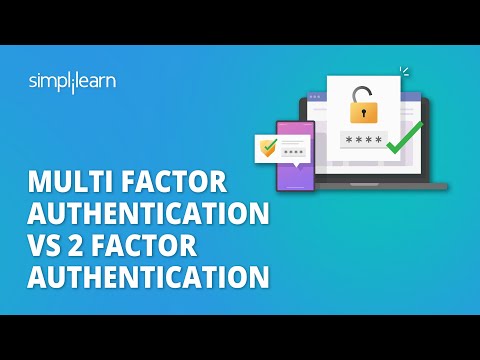 Multi-Factor Authentication vs. 2-Factor Authentication | What is MFA and 2FA? | Simplilearn