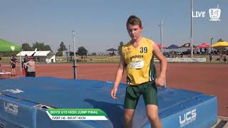 Boys U15 High Jump - 2019 State Track and Field Championships // LAVicTV