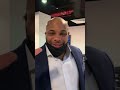 khabib nurmagomedov goes crazy on daniel cormier shoes shorts