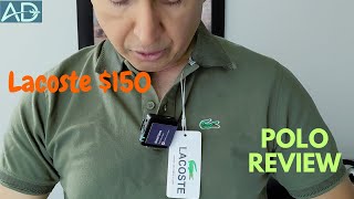 Lacoste Men's Polo Shirt Review | $150 Lacoste Polo Any Good?