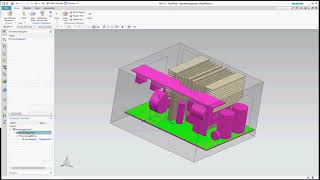 Coupled thermal and flow analysis of a power supply