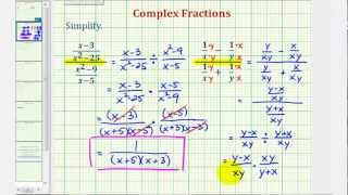 Ex 2: Simplify a Complex Fraction (Variables)