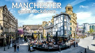 🇬🇧 Walking in MANCHESTER under lockdown 4K, UK