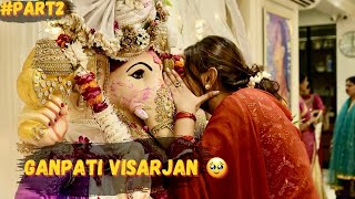 Ganpati visarjan 🥹| This hurt most 💔 | Anjali Arora | Bye Bye Bappa😞 #ganpativisarjan