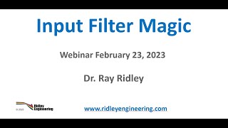 Input Filter Control Magic Ridley 2023