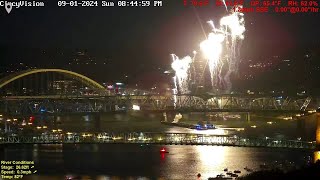 2024 Riverfest / WEBN Fireworks Cincinnati, Ohio River Time Lapse