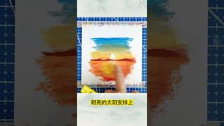 這幅畫讓我想起了海鳴威的老人與海！#shorts  #繪畫  #painting