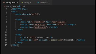ASMR Coding a Bubble Sort with Visuals in JavaScript