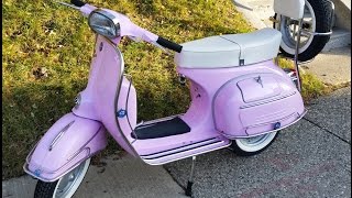 Vintage 1968 Vespa Sprint VLB in pink