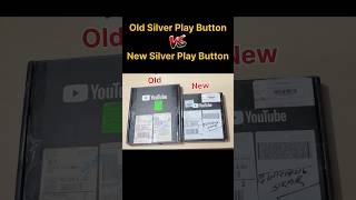 2020 Silver Play Button😈 vs 2024 Silver Play Button  #youtube #youtubeplaybutton #shorts