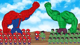 999 SPIDERMAN \u0026 Superheroes vs Evolution of HULK : The New Empire | Who Is The King Of SuperHeroes ?