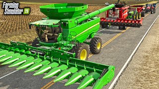 FARMER'S COME TOGETHER TO HELP HARVEST CORN IN IOWA! (FS25)