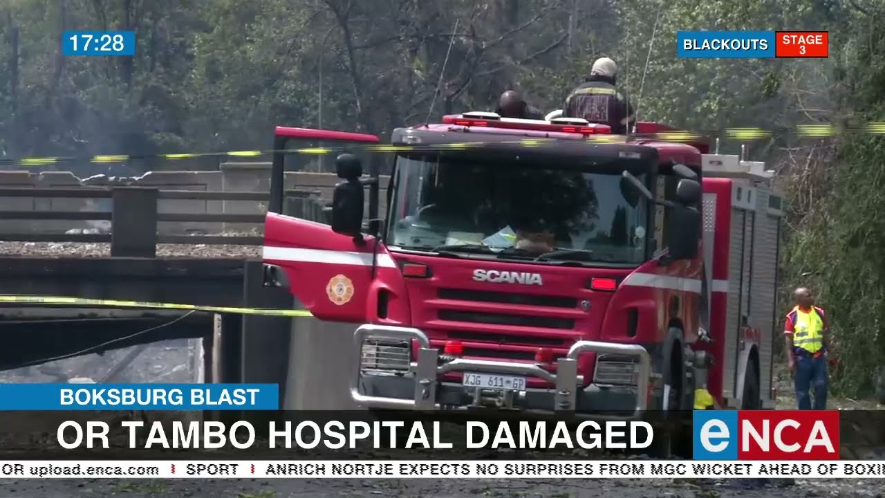 Boksburg gas tanker explosion damages nearby buildings