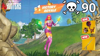 90 Elimination STARFIRE (DC) Solo Vs Squads Zero Build Gameplay WINS (NEW Fortnite Chapter 6)