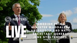 LIVE: Sweden’s Magdalena Andersson holds joint briefing with NATO's Jens Stoltenberg