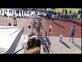 junior férfi 4x400 m es váltófutás „célfotója”