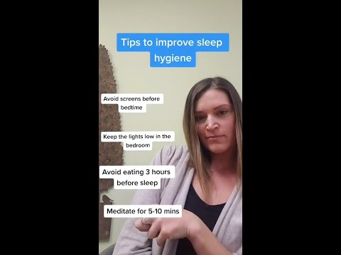 Tips for good sleep hygiene