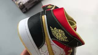 Air Jordan 1 Mid XQ White Gold Dust Red Black DV0576 176