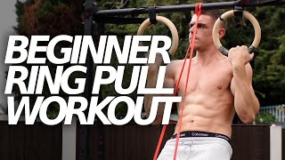 Beginner PULL Workout for Gymnastic Rings!