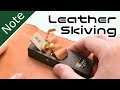 Leather Skiving by Mini Wood Block Plane～豆カンナで革の床漉に挑戦【自作工房】