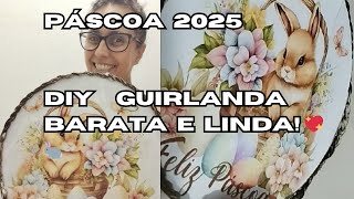 Guirlanda de Páscoa Artesanal – Faça com MDF ou Papelão! ✂️✨