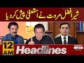 Sher Afzal Marwat Resigns  | Imran Khan Big Move | News Headlines 12 AM | 4 Aug 2024 | Pakistan News