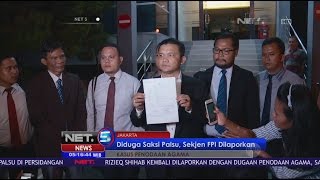 Tim Pengacara Ahok Laporkan Sekjen FPI atas Dugaan Kesaksian Palsu - NET 5