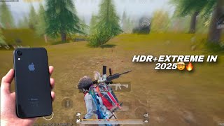 iPhone XR new 3.6 UPDATE gameplay 🔥| HDR+60fps IN 2025 🤩 | PUBG MOBILE