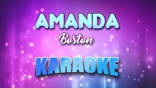 Boston - Amanda (Karaoke & Lyrics)