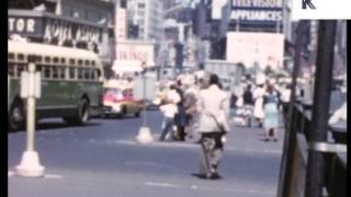 Late 1950s New York, Street Scenes, Unseen Home Movie Footage