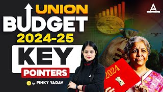 Budget 2024 | Budget 2024 Analysis | Union Budget 2024 | Current Affairs By Pinky Yadav