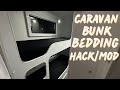 Cheap and Easy Caravan Bunk Bedding HACK / MOD