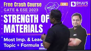 Strength of Materials Formula | SOM Important Topics (in Hindi) | GATE 2023 & ESE 2023 ME / CE Exam
