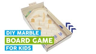 How to make a Game with Cardboard - DIY Marble Board Game