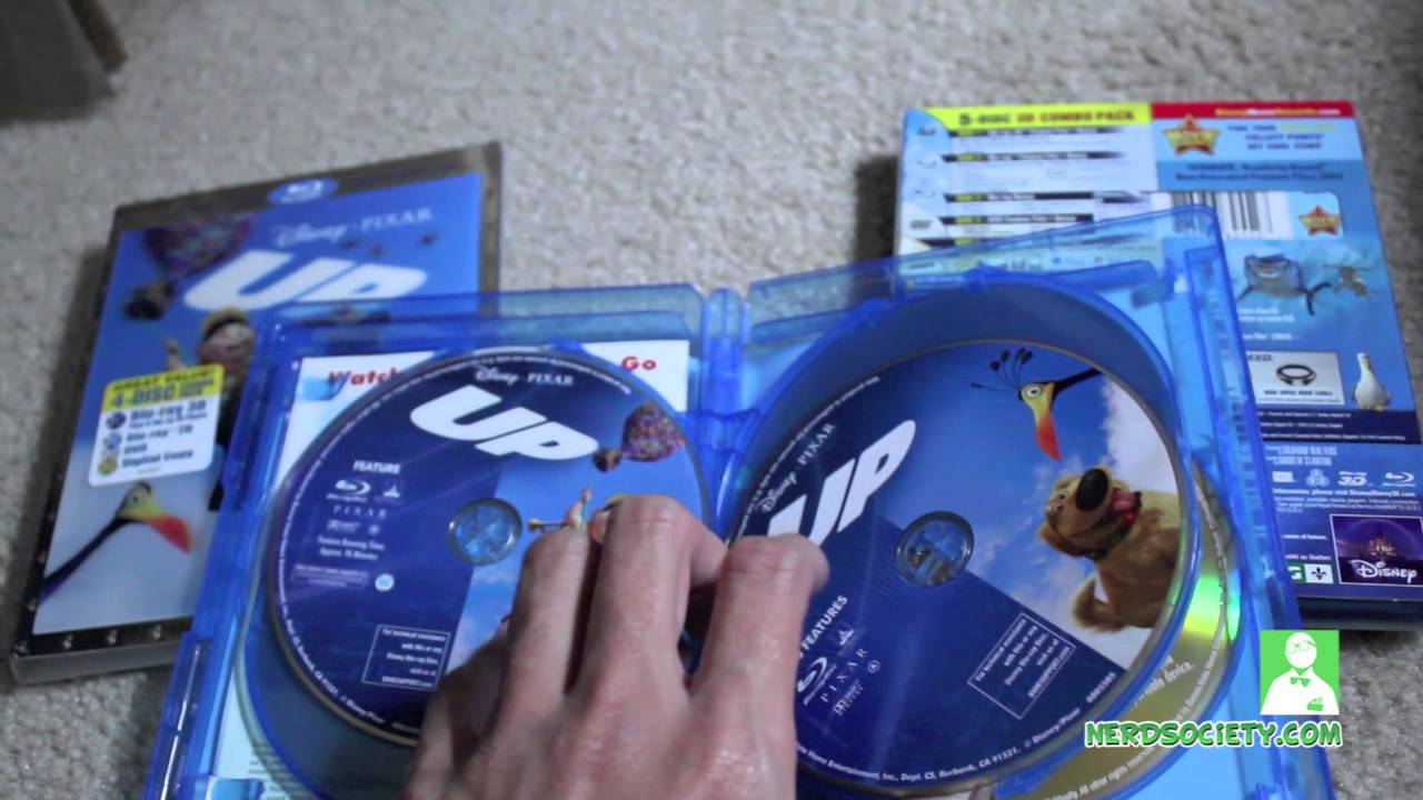 Finding Nemo & Up 3D Blu-ray Unboxing Review - North America - YouTube